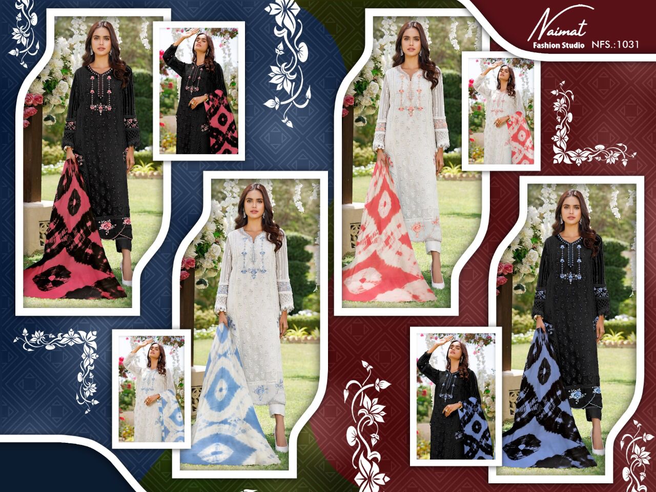 Naimat Fashion Studio 1031 New Exclusive Wear Georgette Ready Made Collection
